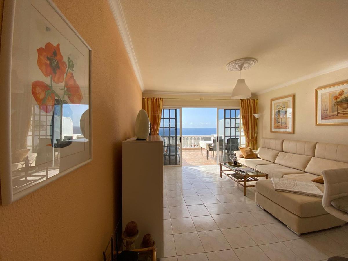 Ocean Pearl, Luxurioeses Haus, Meerblick, Grosse Sonnenterrasse, Teneriffa Sued, Los Gigantes, 600M Zum Strand, 200M Zum Ort, Ruhig Acantilado de los Gigantes Luaran gambar